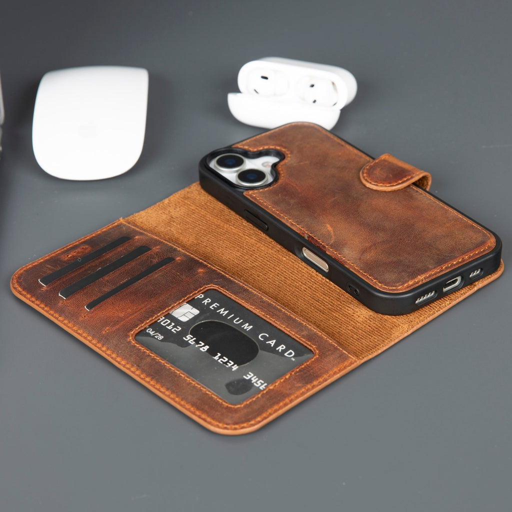 Casper iPhone 18 Full-Grain Leather Wallet Case